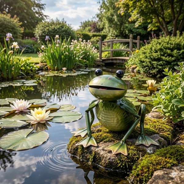 Hübscher Frosch Maxi ca. 22 cm - Dekofigur